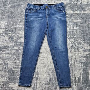 Democracy AB Technology Skinny Jeans Women's Size 18W Blue Med Wash Denim Pants